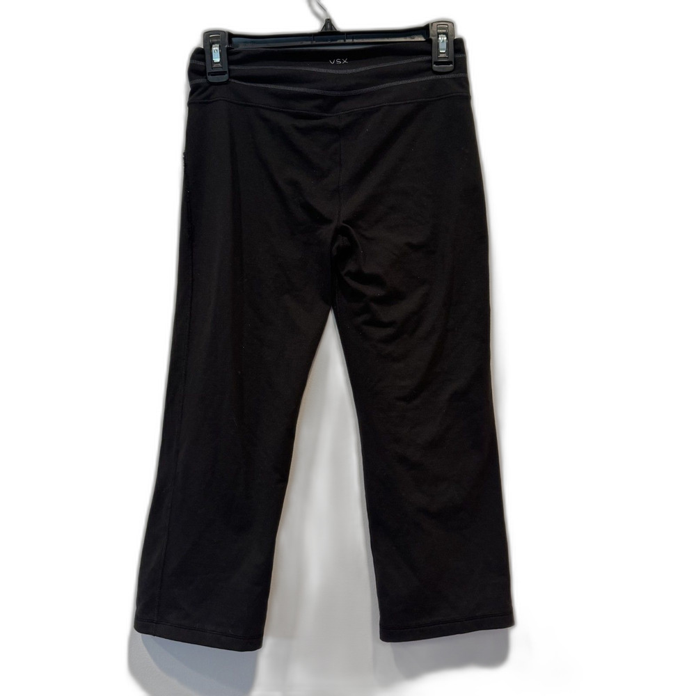 VSX Victoria's Secret Cropped Leggings Black Mid Rise Athletic Y2K Women XS